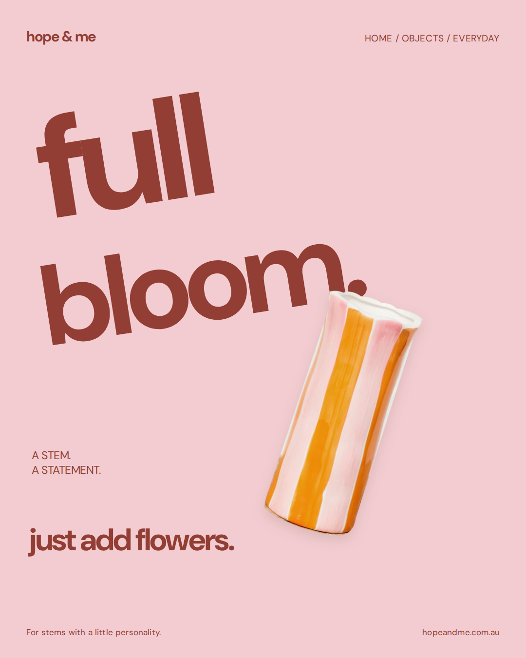 Full bloom Pinterest pin